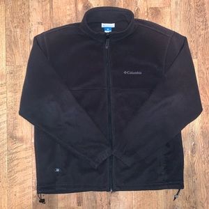 XL MENS black fleece zip up